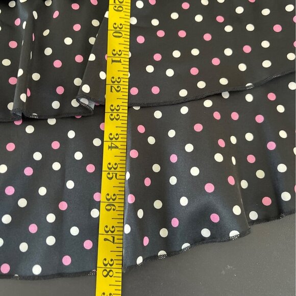 Vintage Y2K Taboo Women Dress Size 1X Polka Dot Bow Retro Coquette Pinup Party - Picture 12 of 12